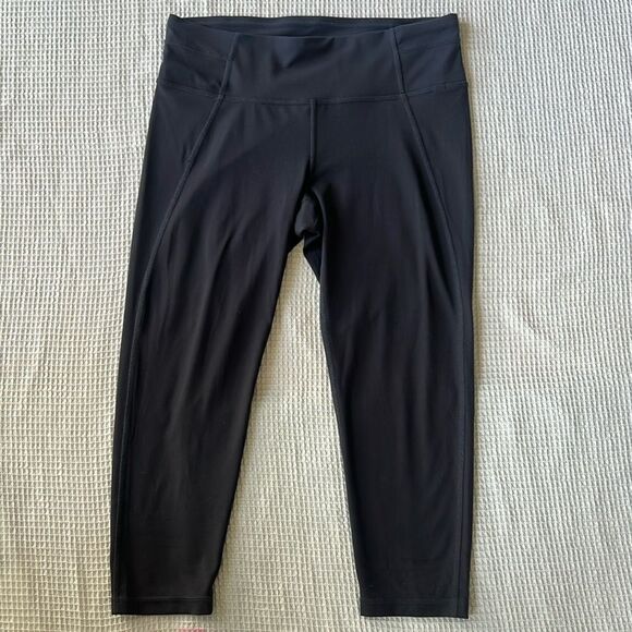 Prana women's Gray Cropped Workout Gym Yoga Activewear Leggings sz M - Picture 8 of 9